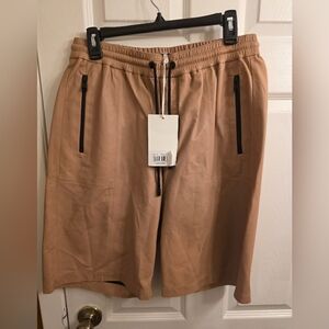 Women's FRAME LeatherTan Shorts